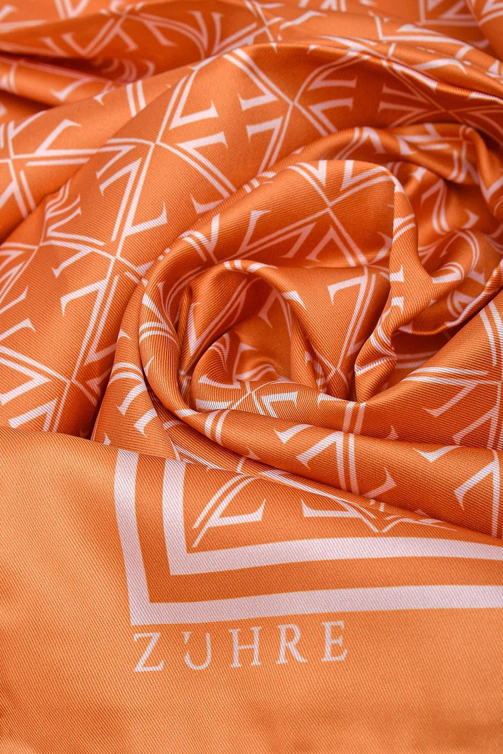 Monogram Desenli Polyester Twill V16 Eşarp 0081