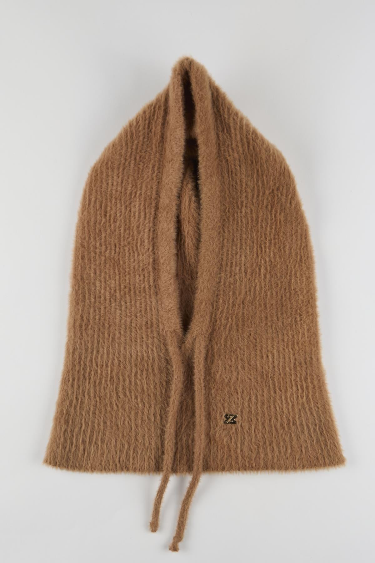 Balaklava Triko Başlık Camel Şapka 0005