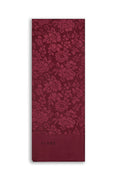 Çiçek Desenli Floş Bordo Şal 0025