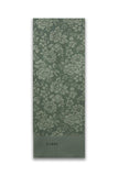Çiçek Desenli Floş Haki Şal 0025