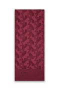 Geometrik Desenli Bordo Şal 0034
