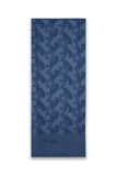 Geometrik Desenli Indigo Şal 0034