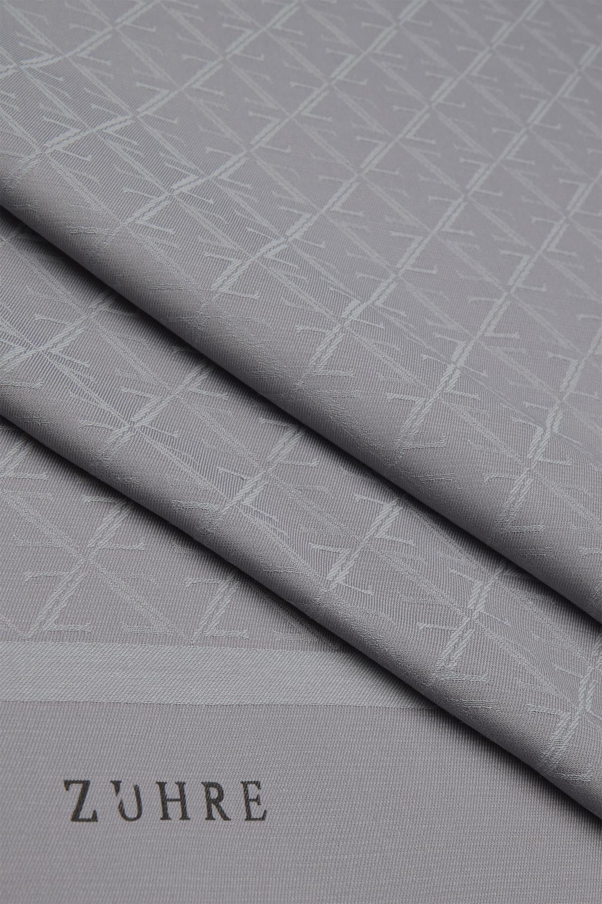 Monogram Desenli  0053 Gri Şal 0052