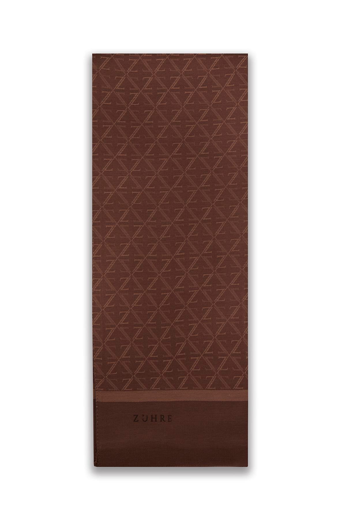 Monogram Desenli  0053 Kahve Şal 0052