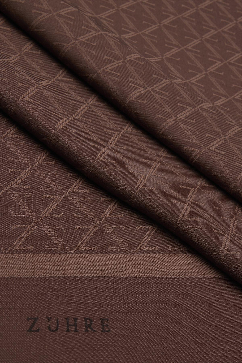 Monogram Desenli  0053 Kahve Şal 0052