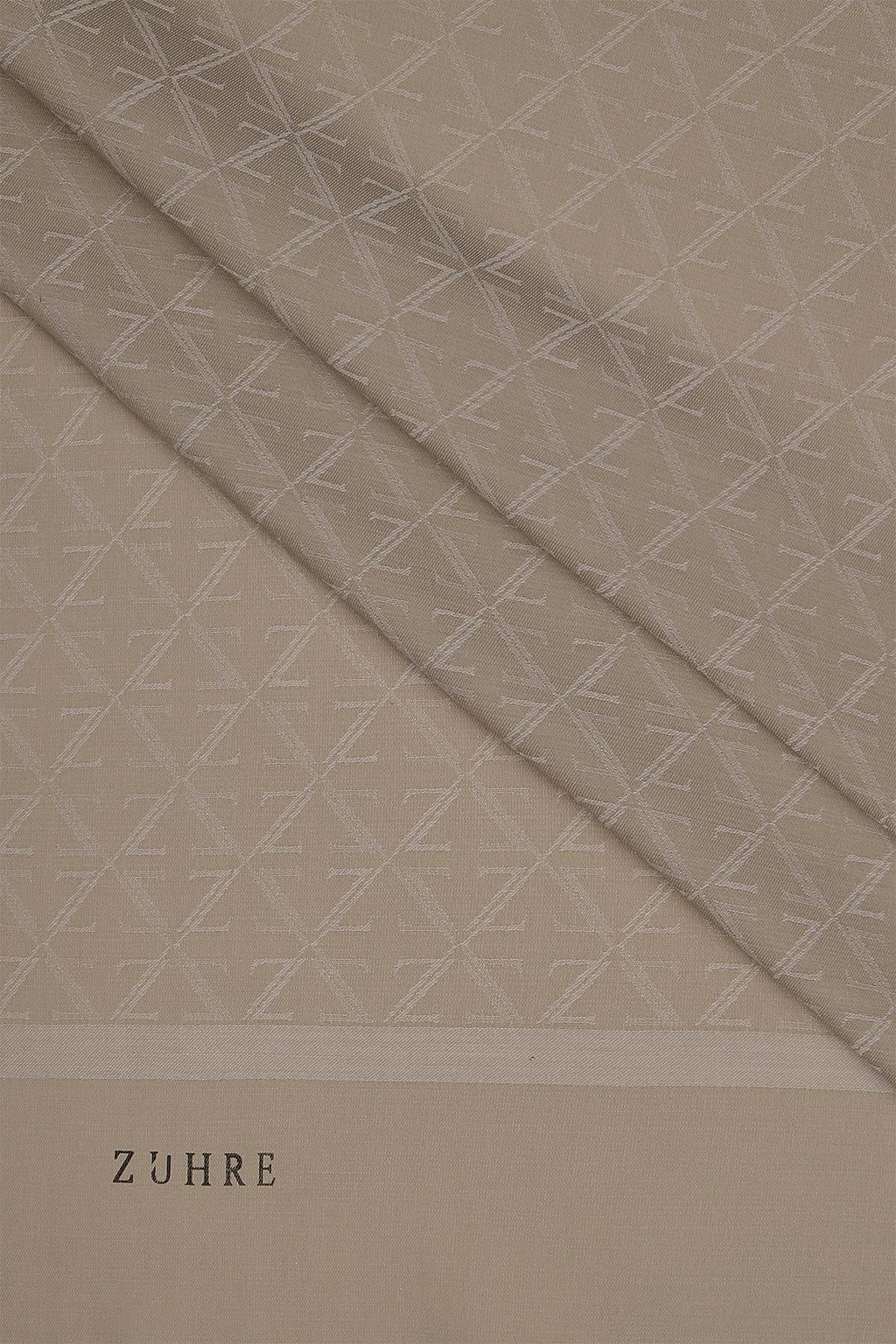 Monogram Desenli  0053 Latte Şal 0052