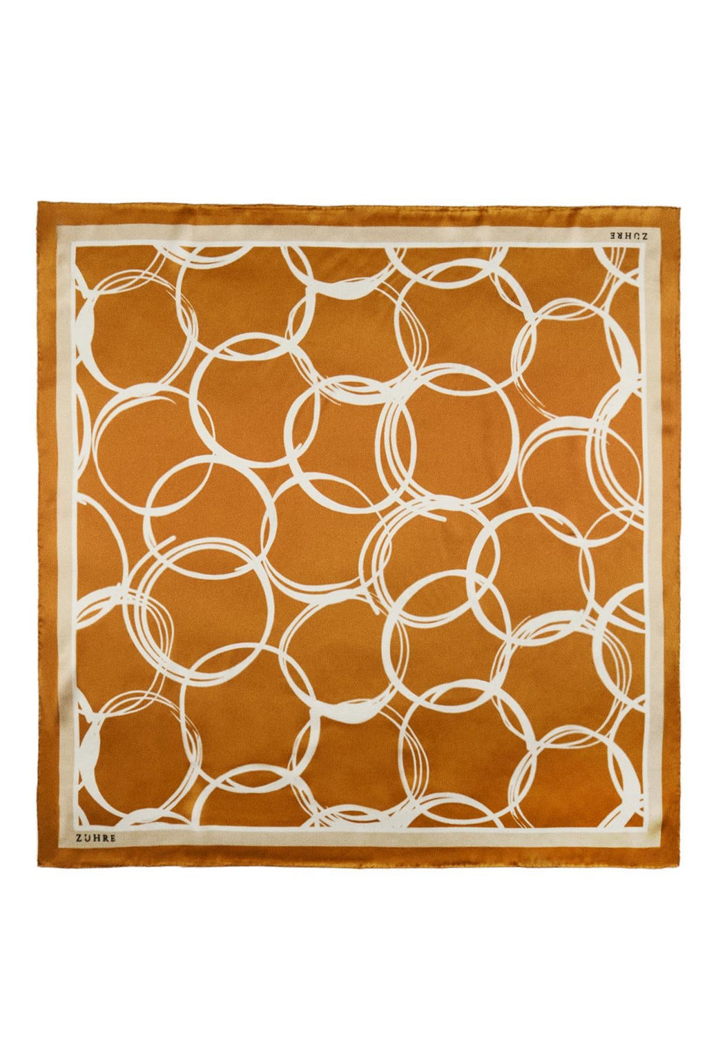 Halka Desenli Twill Ipek V13 Eşarp 0091