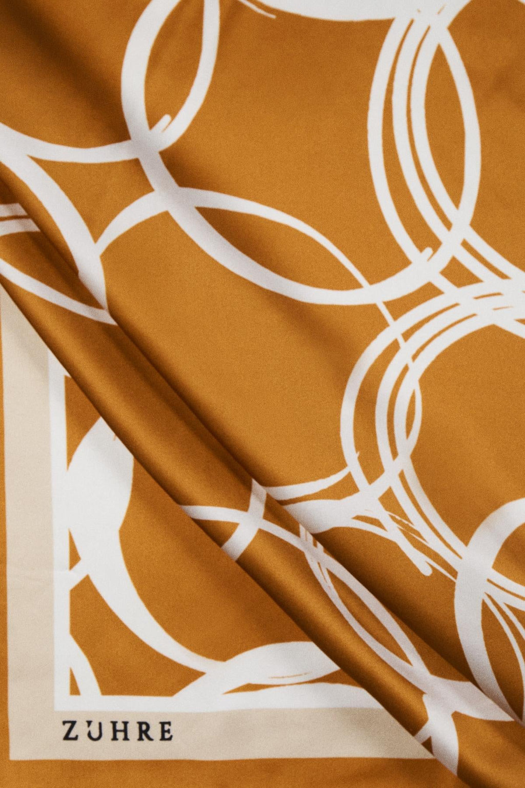 Halka Desenli Twill Ipek V13 Eşarp 0091