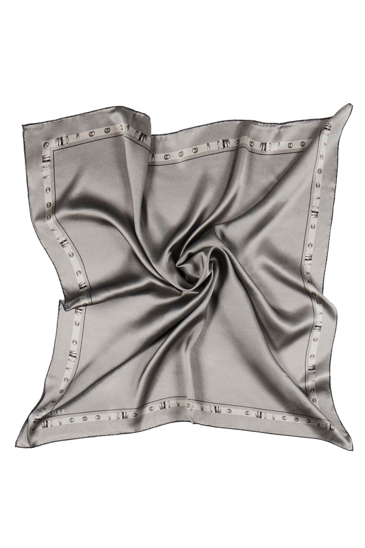 Kenar Detaylı Twill Ipek V12 Eşarp 0104