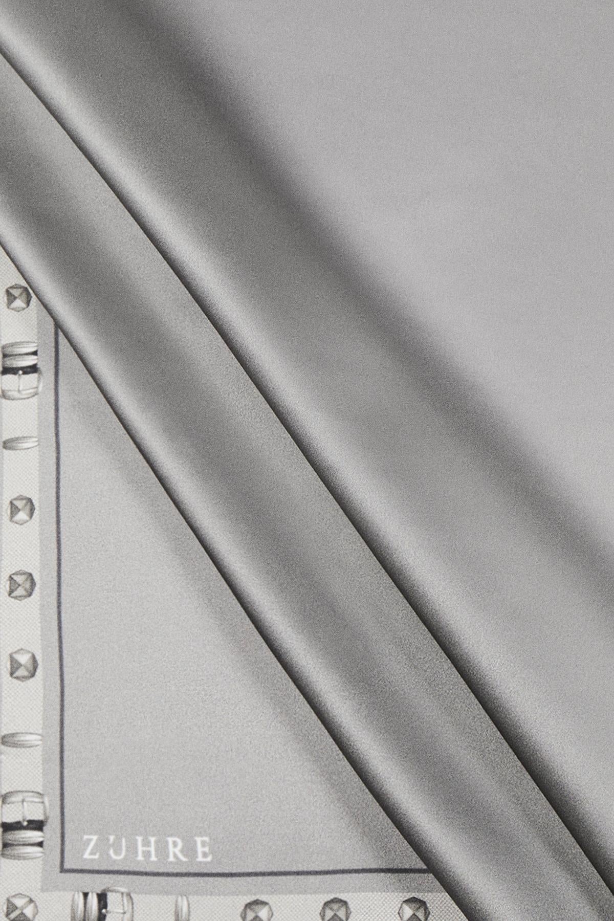 Kenar Detaylı Twill Ipek V12 Eşarp 0104