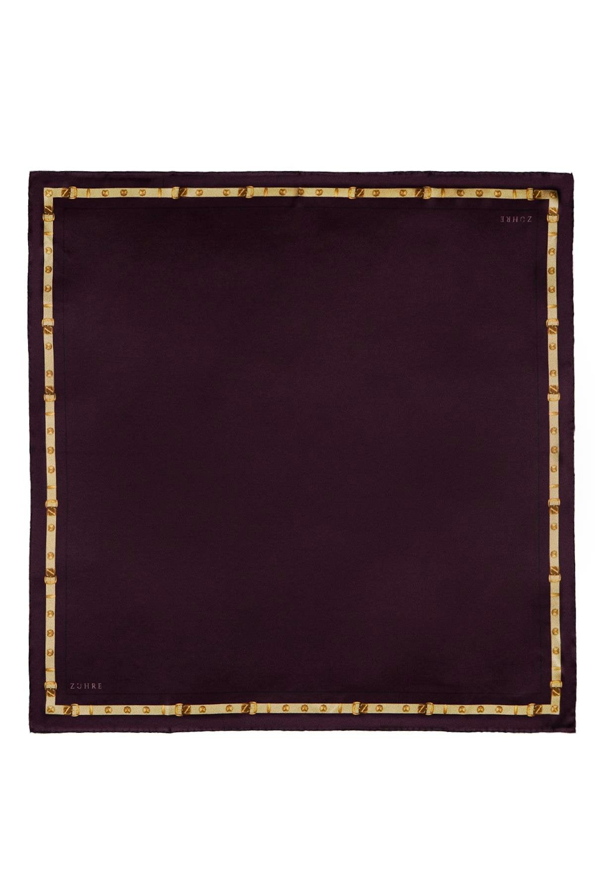 Kenar Detaylı Twill Ipek V22 Eşarp 0104