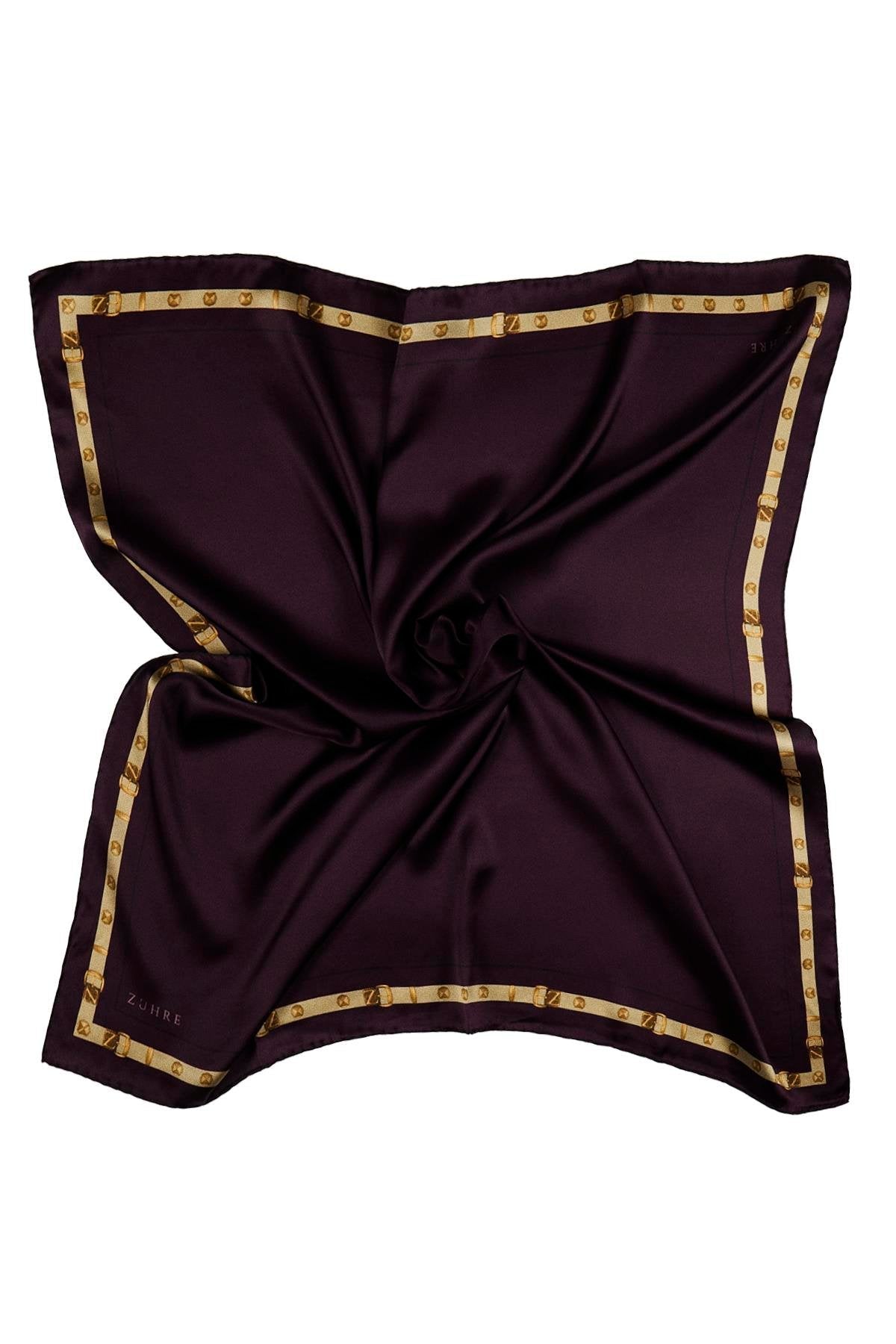 Kenar Detaylı Twill Ipek V22 Eşarp 0104