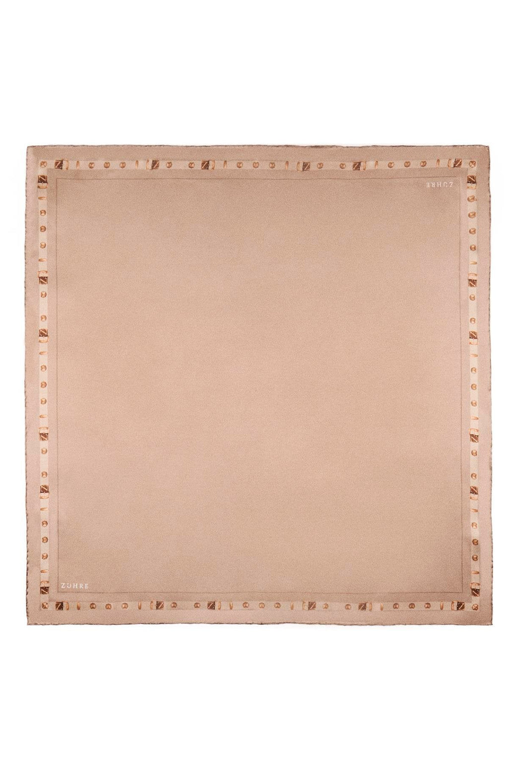 Kenar Detaylı Twill Ipek V26 Eşarp 0104