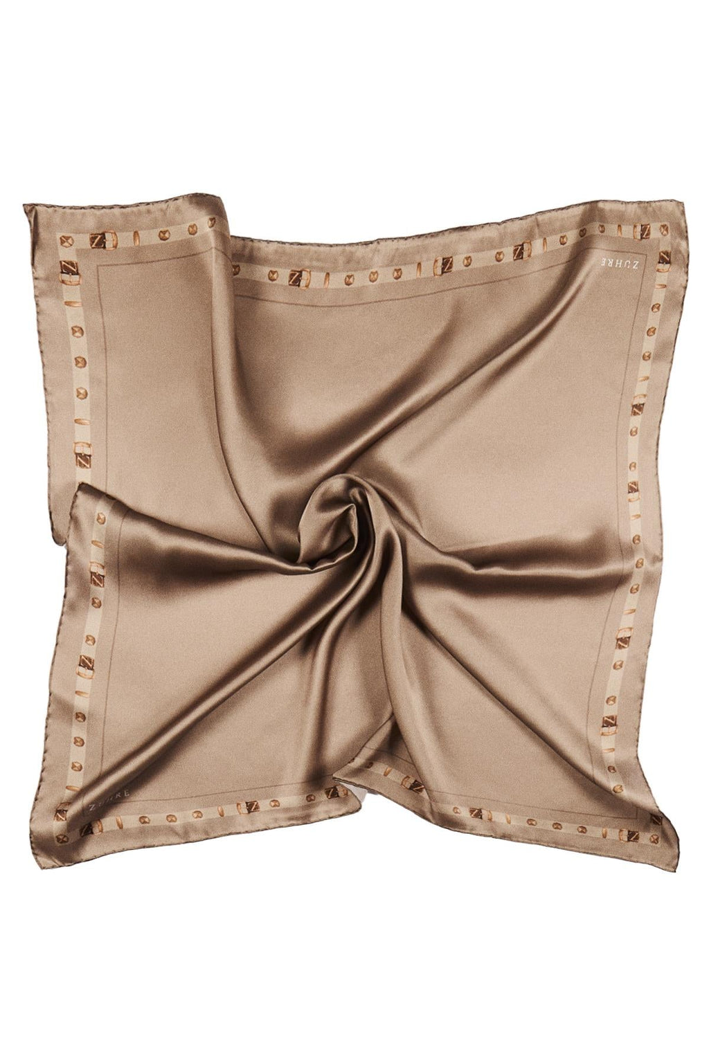 Kenar Detaylı Twill Ipek V26 Eşarp 0104