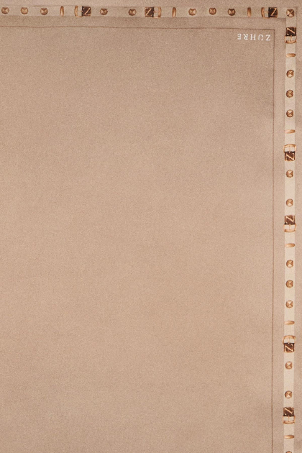 Kenar Detaylı Twill Ipek V26 Eşarp 0104