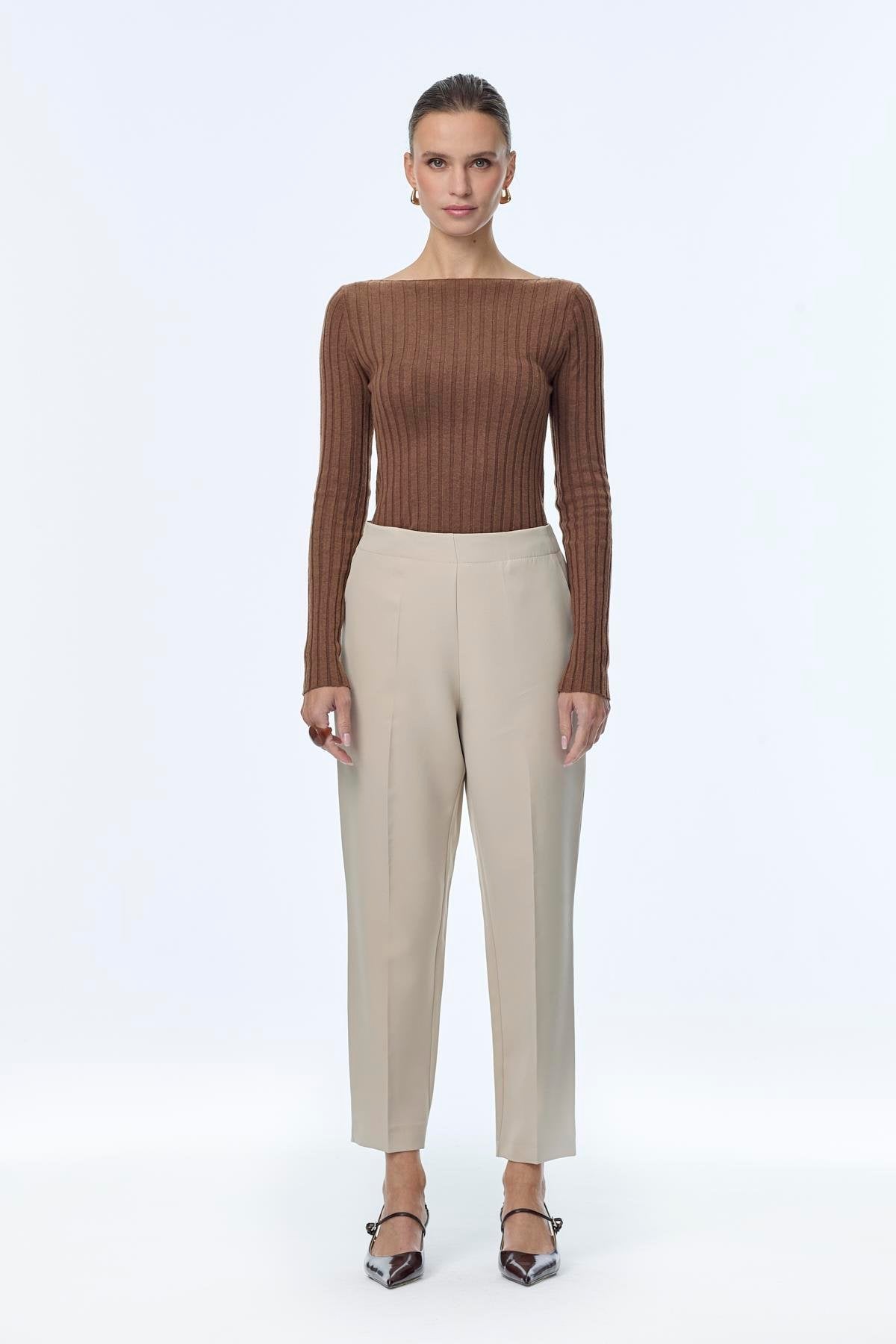 Beli Lastikli Sigaret Vizon Pantolon 0199