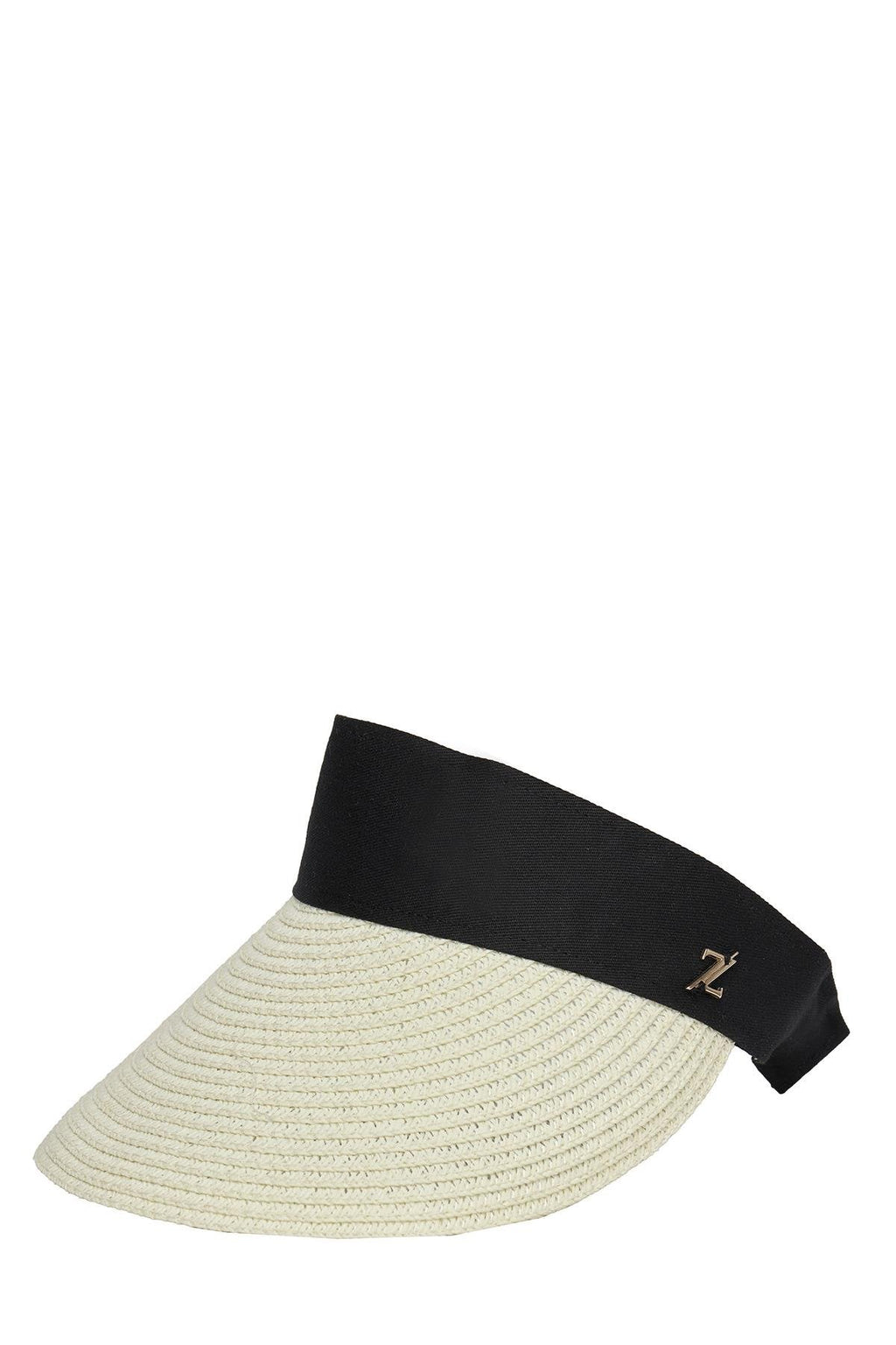 Light Beige Straw Visor Hat A.bej Şapka 0002