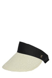 Light Beige Straw Visor Hat A.bej Şapka 0002