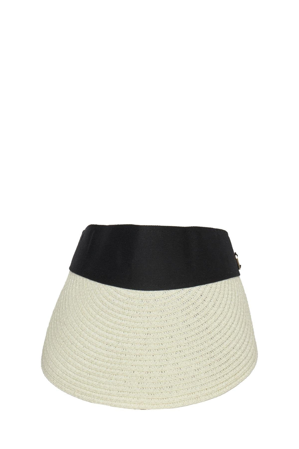 Light Beige Straw Visor Hat A.bej Şapka 0002