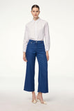 Denim Geniş Paça Lacivert Pantolon 0136