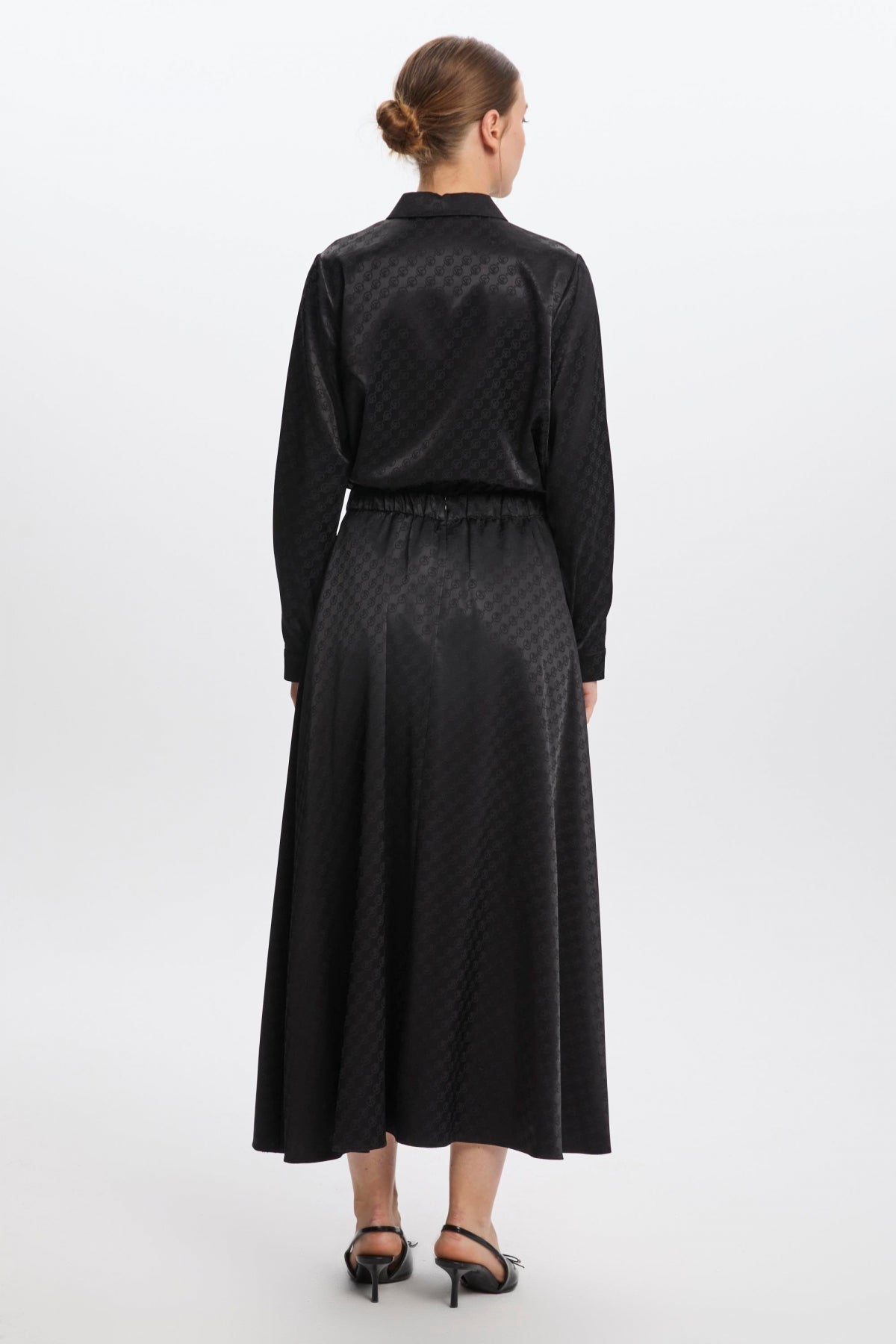 Monogram Desenli Siyah Etek 0174