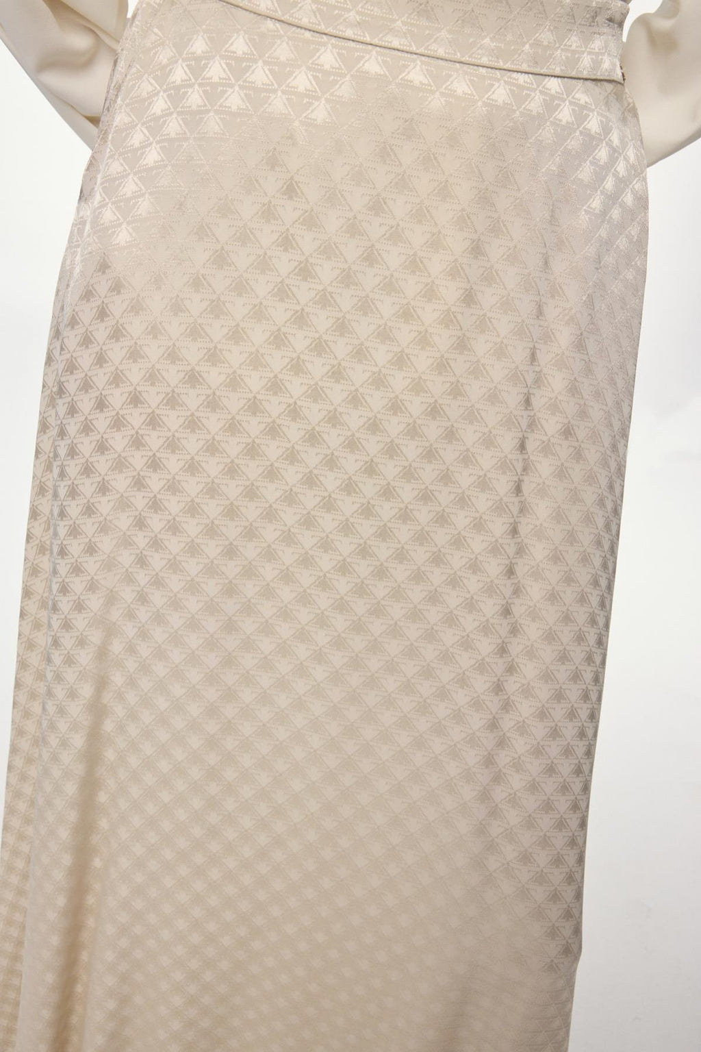 Monogram Desenli Taş Etek 0174