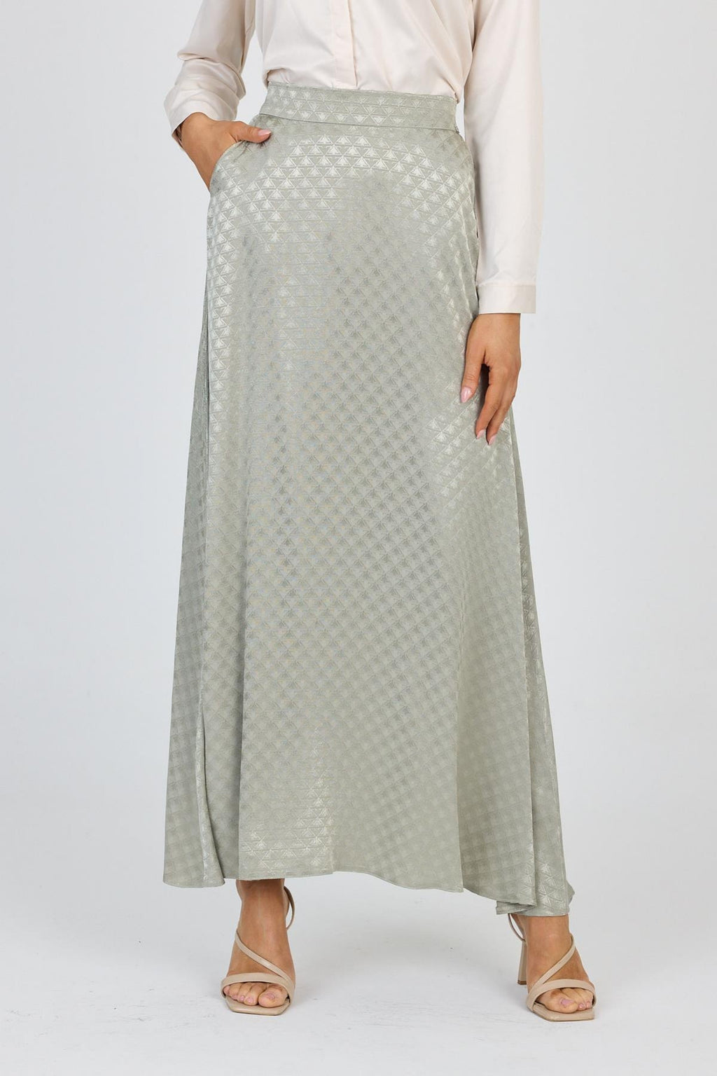 Monogram Desenli Çağla Etek 0174