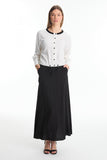 Çizgili Ikili Ekru/siyah Takım 1600