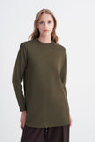 Dik Yaka Fitilli Haki Tunik 0014
