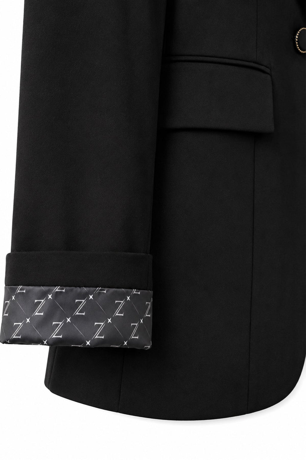 Kapaklı Cepli Tek Düğmeli Süet Blazer Siyah Ceket 0070