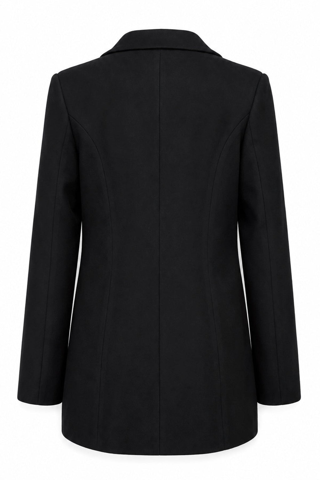 Kapaklı Cepli Tek Düğmeli Süet Blazer Siyah Ceket 0070