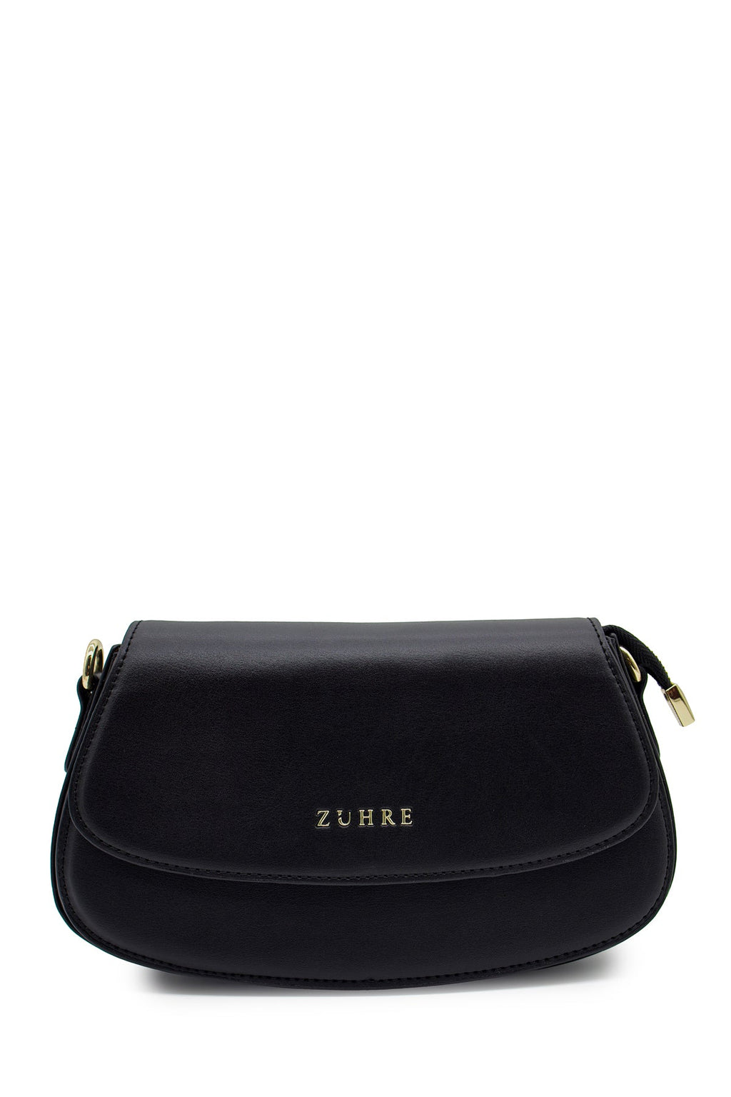 Çift Askılı Kapaklı Siyah Çanta 0077