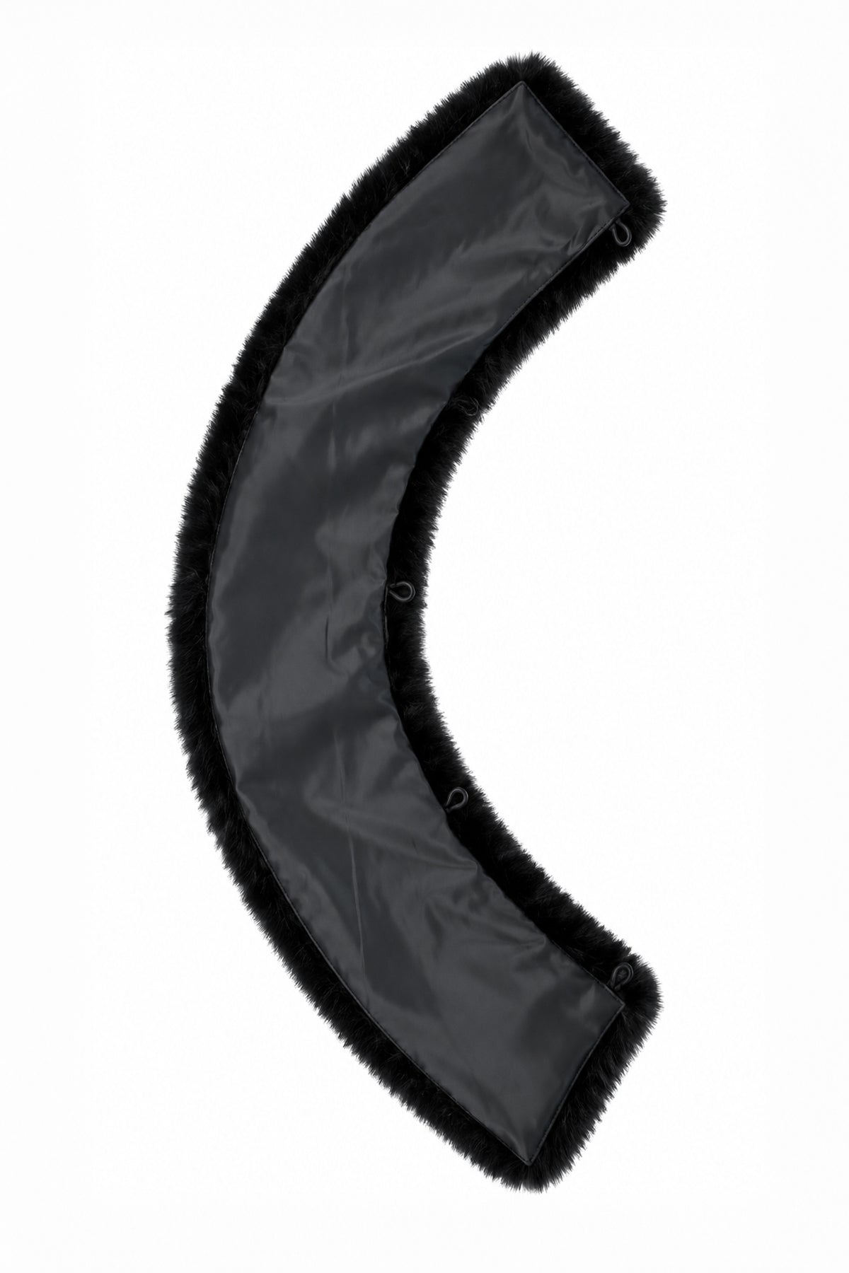 Kürk Yakalı Tokalı Kemerli Antrasit Manto 13425