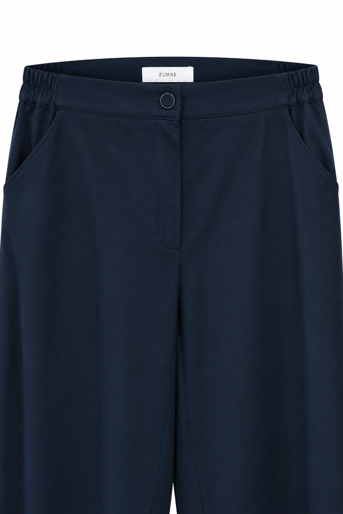 Kapaklı Cep Detaylı Dik Yaka Lacivert Takım 2091