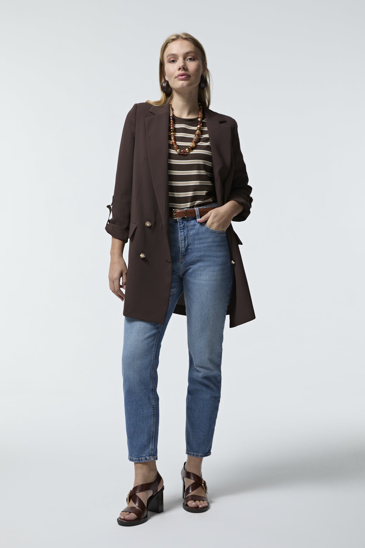 C-0002 TRAPHY CEKET 38-46 Kahve Ceket 0002