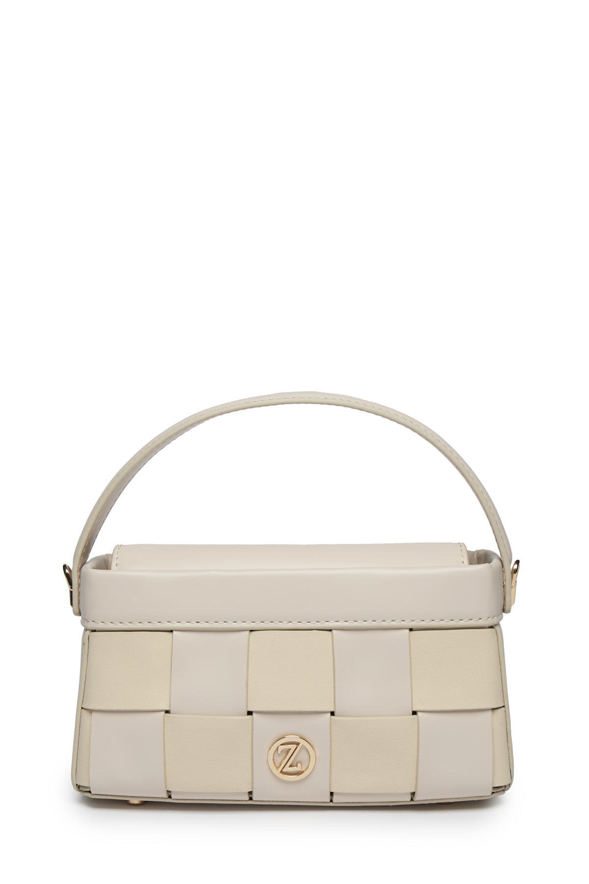 Örgü Desenli Kapitone A.bej Çanta 0050