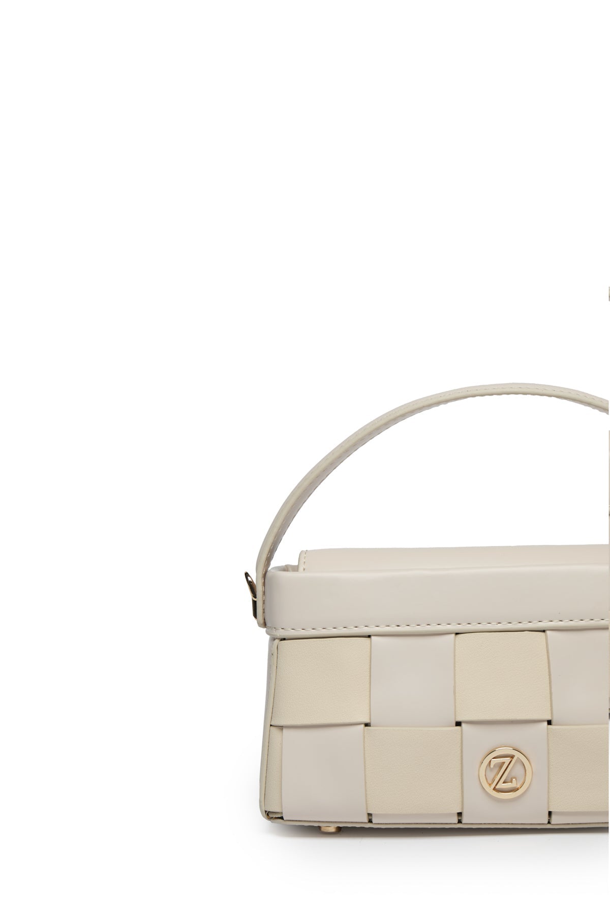 Örgü Desenli Kapitone A.bej Çanta 0050