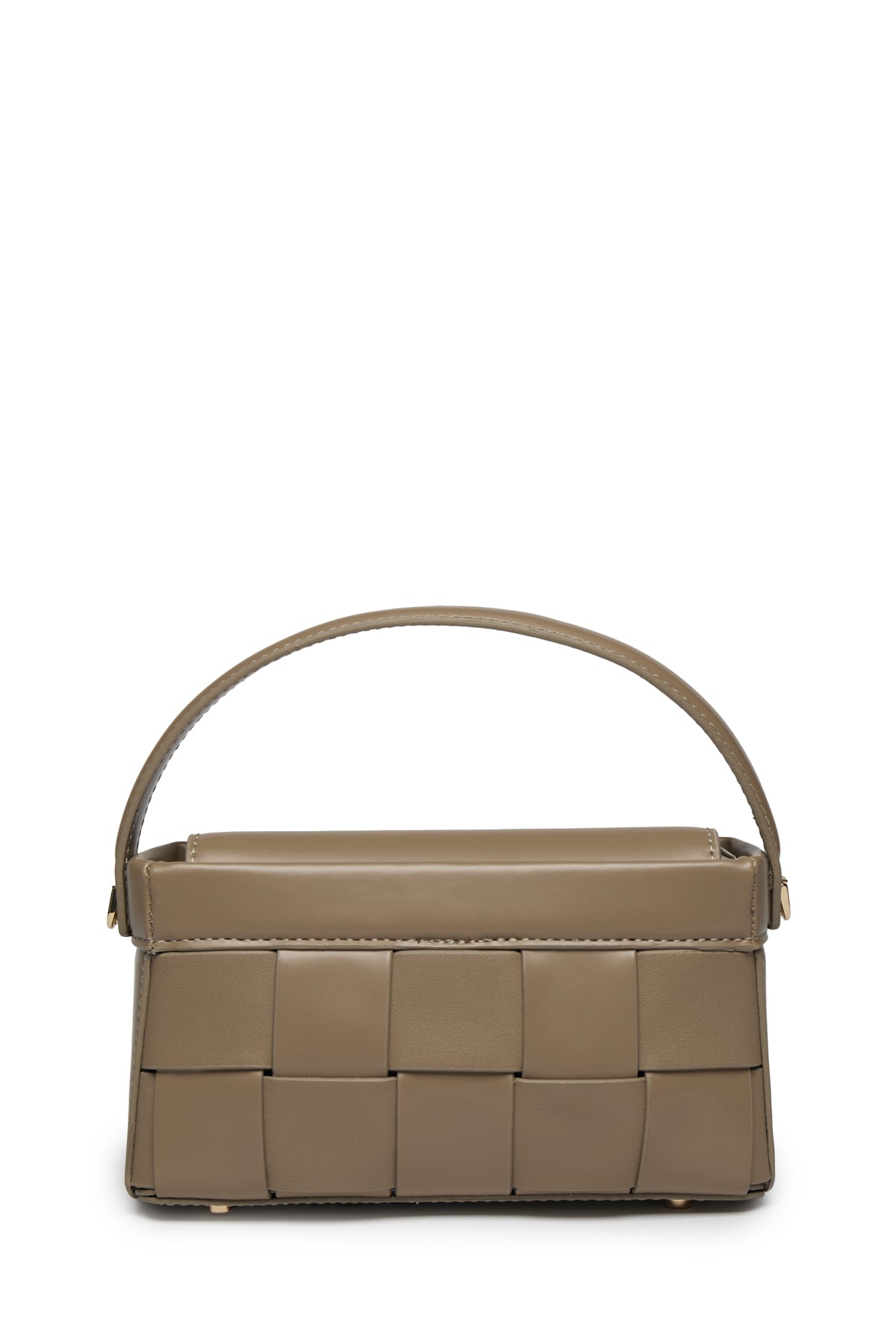 Örgü Desenli Kapitone Vizon Çanta 0050