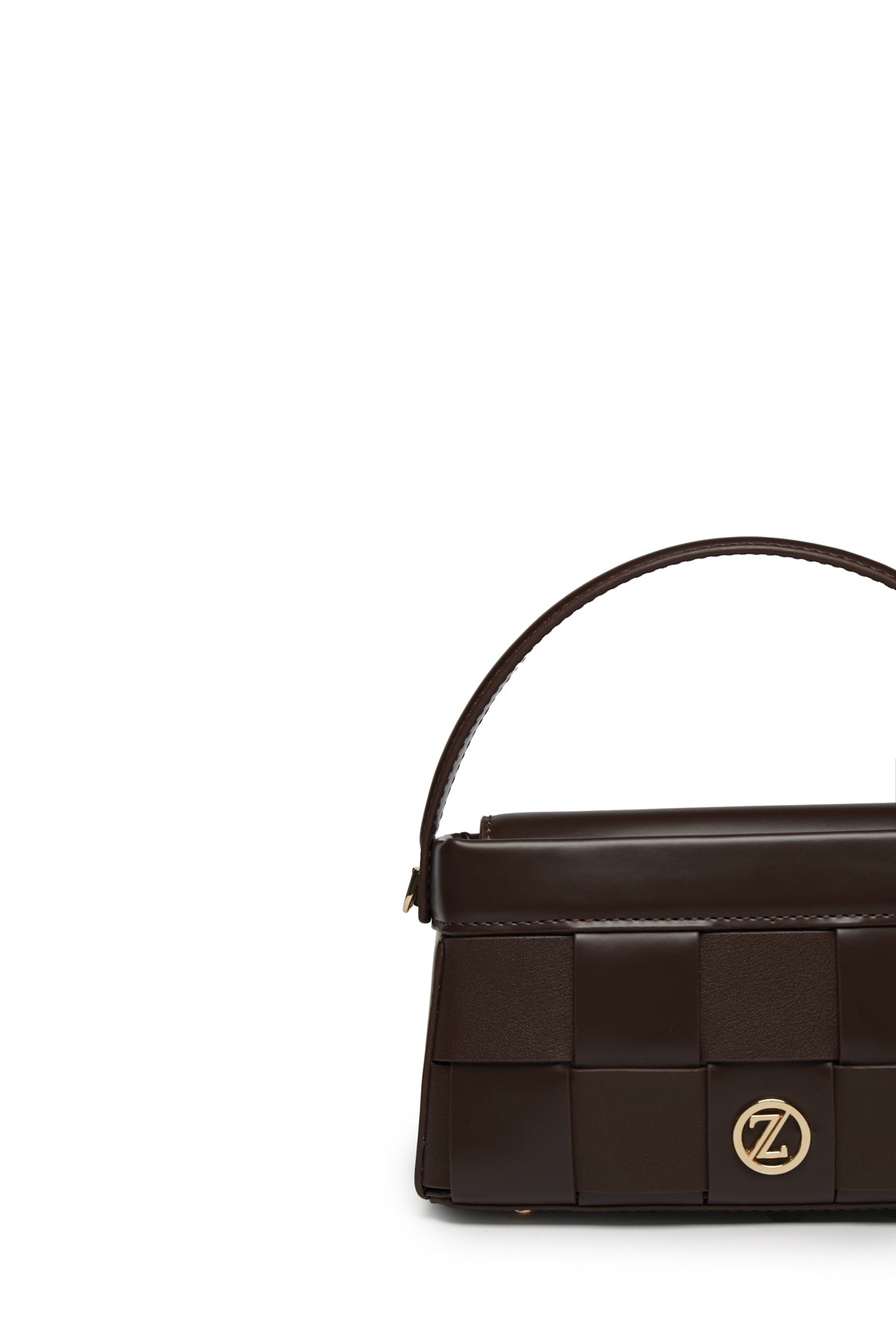 Örgü Desenli Kapitone Acı Kahve Çanta 0050