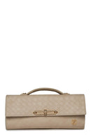 Desenli El Sı Bej Çanta 0054