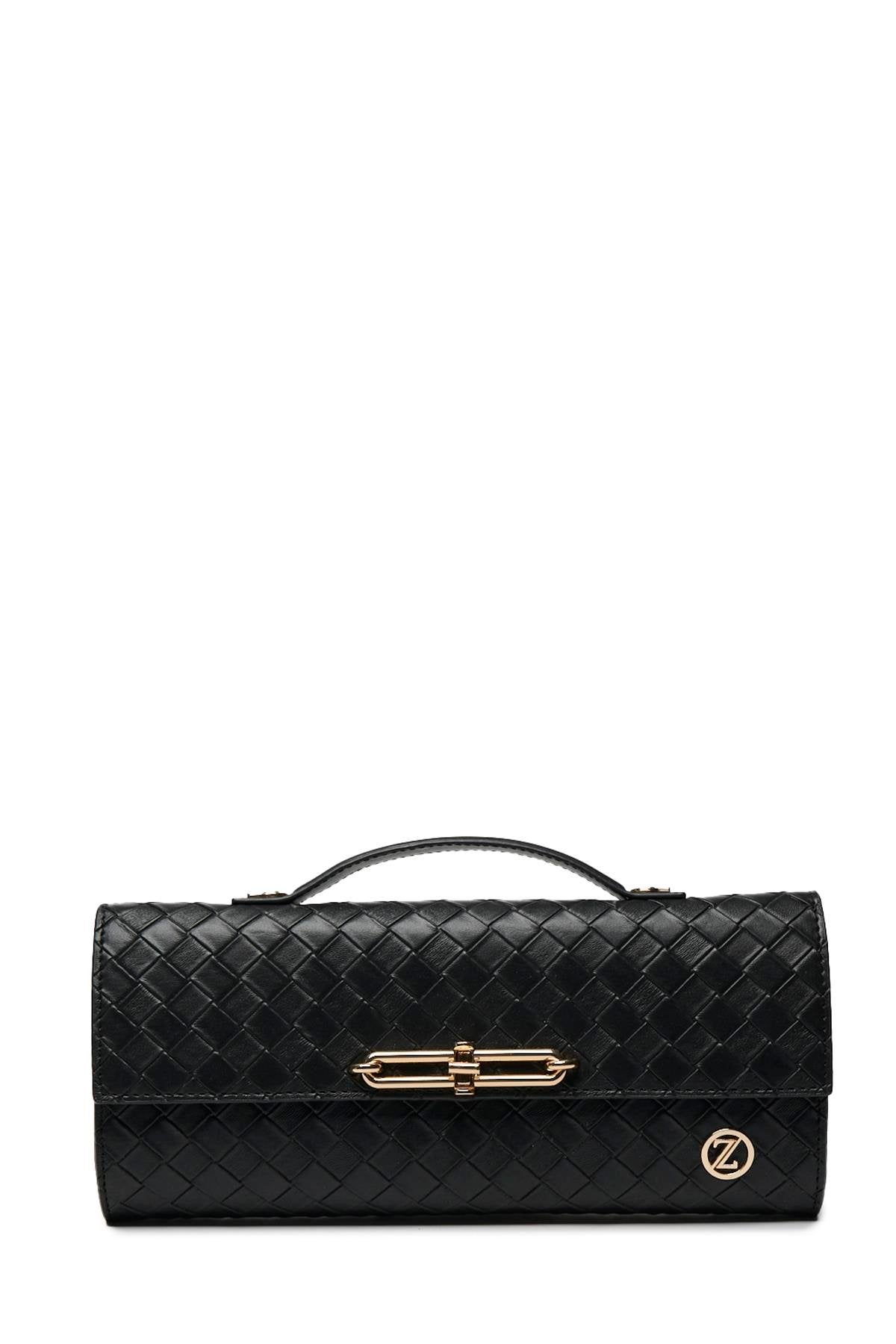 Desenli El Sı Siyah Çanta 0054