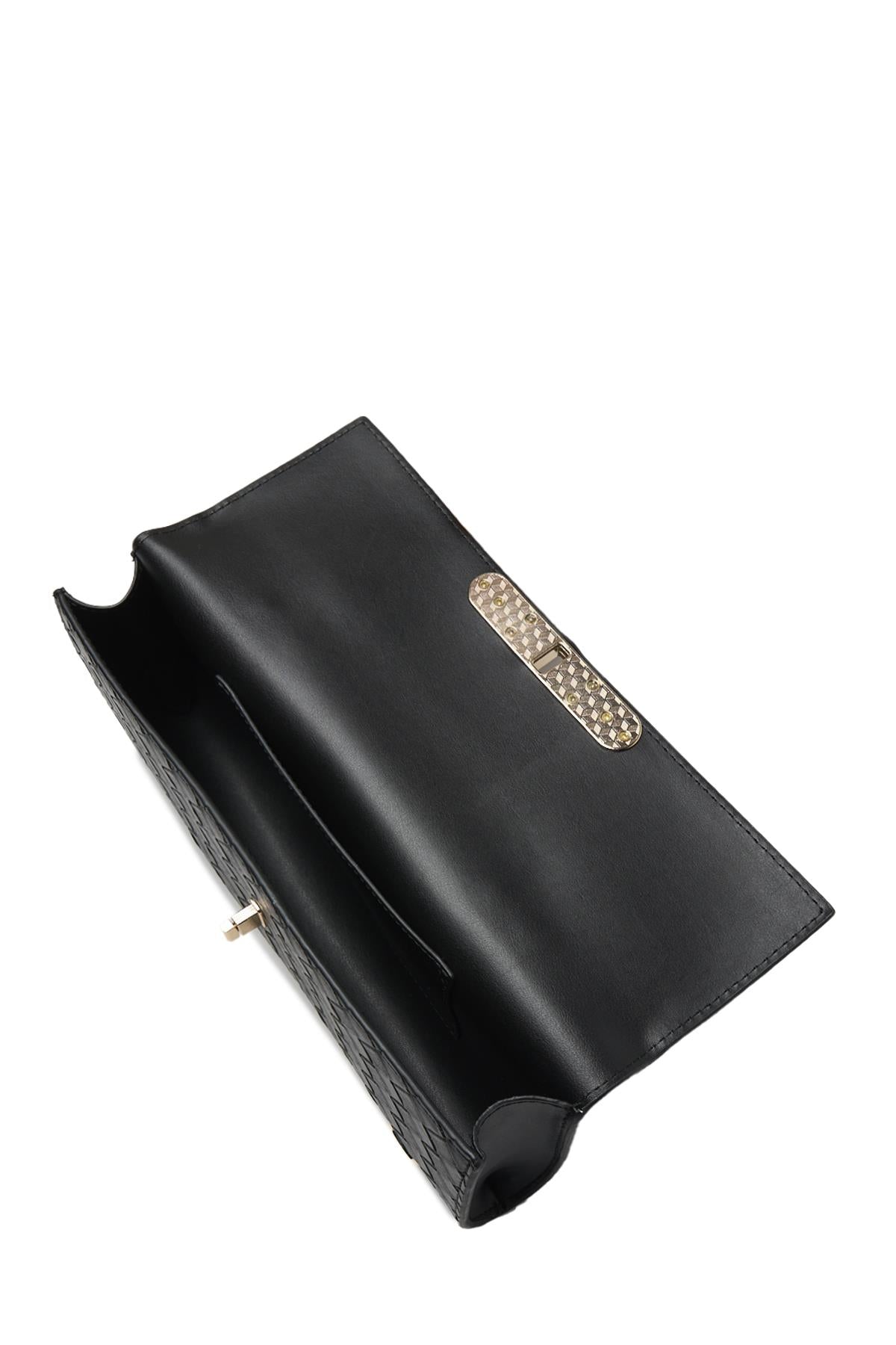 Desenli El Sı Siyah Çanta 0054