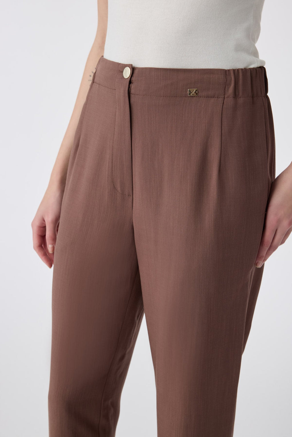 P-0267 SAREL PONTOLON 38-44 Kahve Pantolon 0267