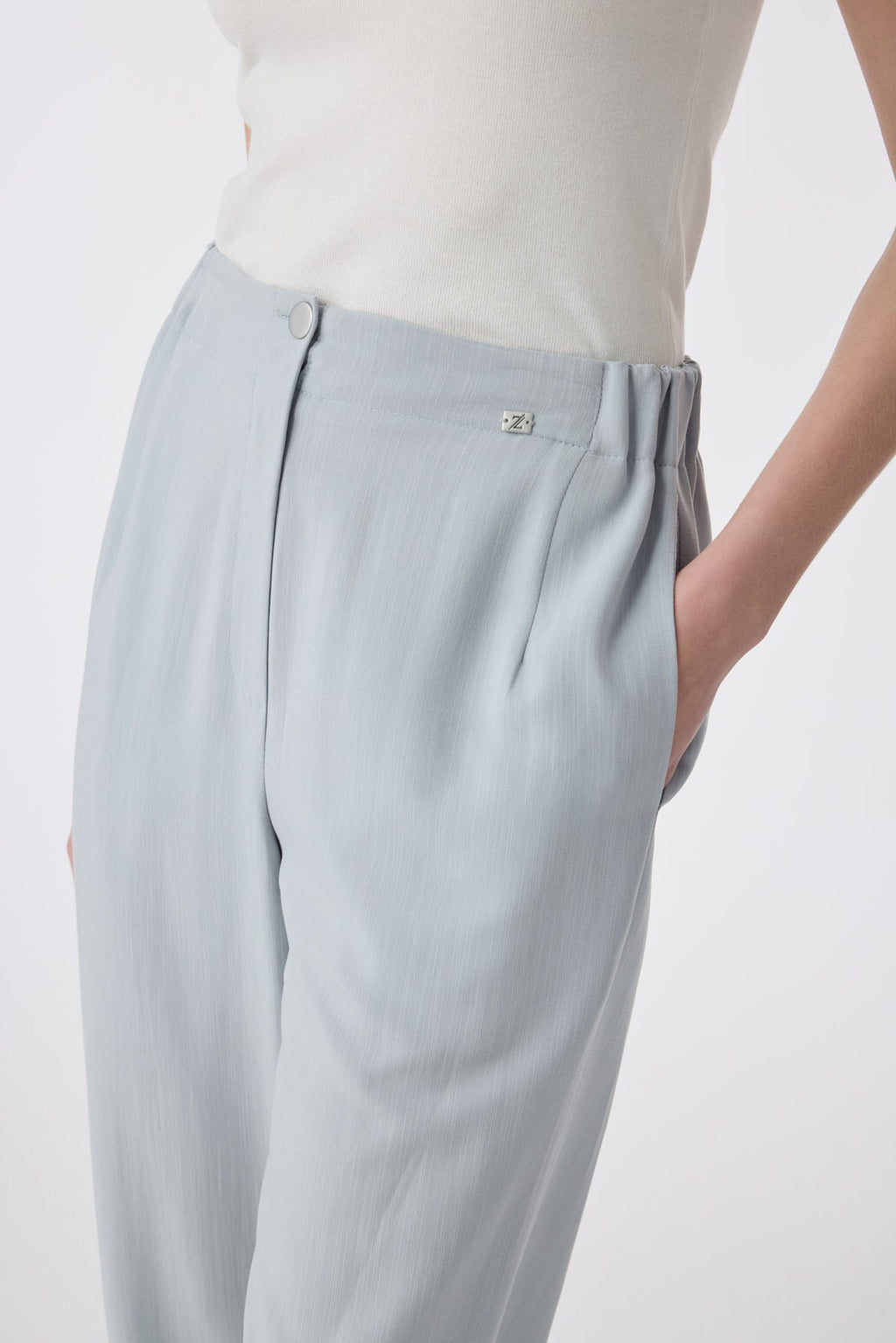 P-0267 SAREL PONTOLON 38-44 Gri/mavi Pantolon 0267