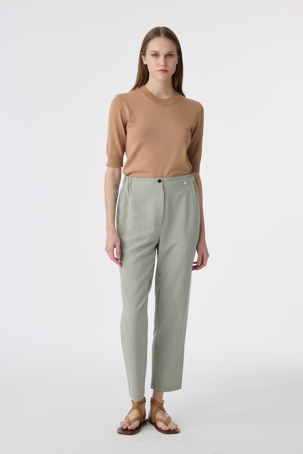 P-0267 SAREL PONTOLON 38-44 Ada Çayı Pantolon 0267