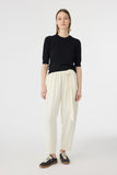 P-0268 SOLENİ PANTOLON 38-42 Ekru Pantolon 0268