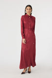 E-0547 MELURE ELBİSE 38-42 Bordo Elbise 0547