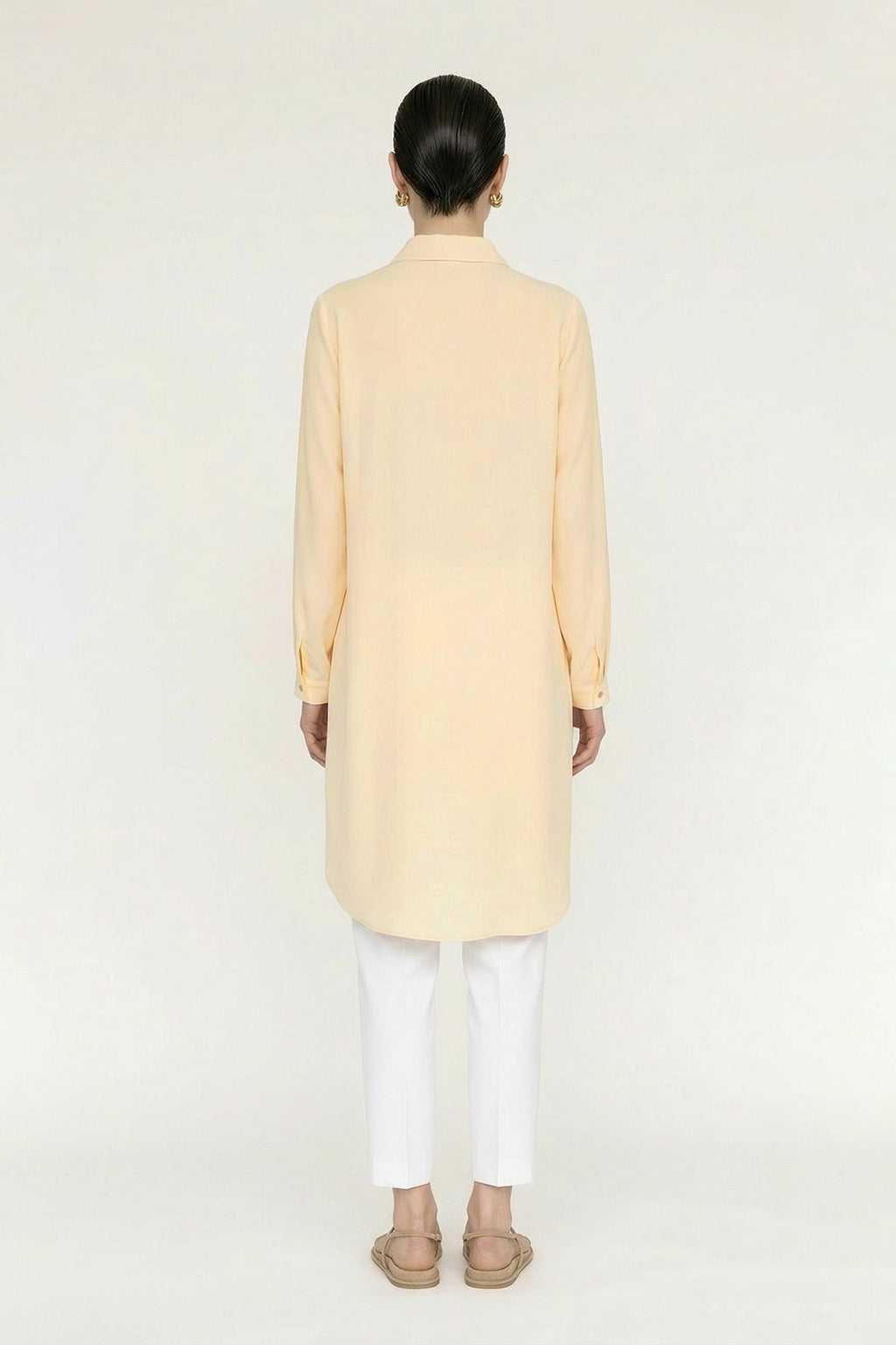 T-0767 SHON TUNİK 38-52 Butter Tunik 0767