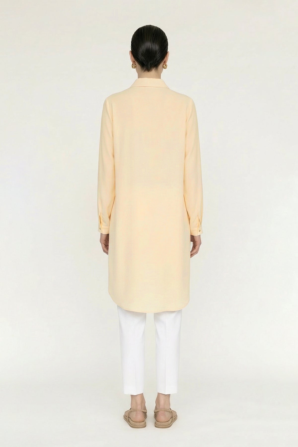 T-0767 SHON TUNİK 38-52 Butter Tunik 0767