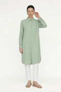 T-0767 SHON TUNİK 38-52 Mint Tunik 0767